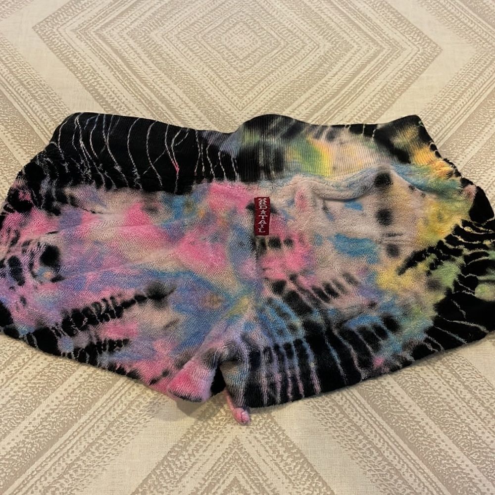 Hard Tail Girls Multi Color Terry Drawstring Shorts - Picture 6 of 7